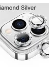 İphone 12 Pro Max Taşlı Kamera Lens Koruyucu Çerçeveli Koruyucu