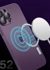 İphone 12 Pro Max Uyumlu Magsafe Ag Glass Buzlu Cep Telefopnu Kılıfı