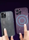 İphone 12 Pro Max Uyumlu Magsafe Ag Glass Buzlu Cep Telefopnu Kılıfı