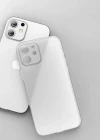 İphone 13 0,2 mm Buzlu Ultra ince Yumuşak Silikon Kamera Korumalı Slim Kılıf