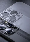 İphone 13 0,2 mm Buzlu Ultra ince Yumuşak Silikon Kamera Korumalı Slim Kılıf