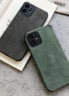 İphone 13 Köşe Korumalı Antik Deri Telefon Kılıfı
