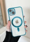 İphone 13 Magsafe Uyumlu Parlak Lazer Telefon Kılıfı