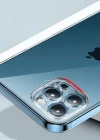 iPhone 13 Pro Kamera Korumalı Şeffaf Tıpalı Silikon Kılıf