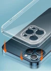 iPhone 13 Pro Max Kamera Korumalı Şeffaf Tıpalı Silikon Kılıf