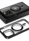 İphone 13 Pro Max Magsafe Leon Çerçeveli Cep Telefonu Kılıfı