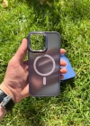 İphone 13 Pro Max Magsafe Mat Krom Telefon Kılıfı