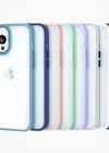İphone 13 Pro Max Metal Kamera Çerçeveli Kenarları Renkli Kılıf