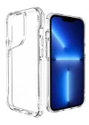 İphone 13 Pro Max Şeffaf Darbe Emici T-Max Silikon PC