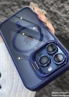 iPhone 13 Uyumlu Kılıf Klon Stantlı + Lens Korumalı MagSafe Telefon Kılıfı