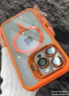 iPhone 13 Uyumlu Kılıf Klon Stantlı + Lens Korumalı MagSafe Telefon Kılıfı