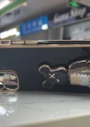 İphone 14 Glossy Yumuşak Ayıcıklı Boncuklu Stantlı Telefon Kılıfı
