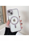 İphone 14 Magsafe Uyumlu Parlak Lazer Telefon Kılıfı