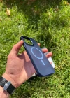İphone 14 Plus Magsafe Mat Krom Telefon Kılıfı