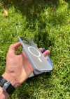 İphone 14 Plus Magsafe Mat Krom Telefon Kılıfı