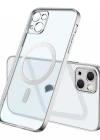 İphone 14 Plus Magsafe Uyumlu Parlak Lazer Telefon Kılıfı