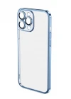 İphone 14 Pro Darbe Emici Şeffaf Kenarları Renkli Sert Lazer Lensli Kılıf