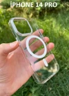 İphone 14 Pro Hybrid Magsafe Animasyonlu Sararmaz Kılıf