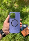 İphone 14 Pro Magsafe Leather Stantlı Telefon Kılıfı
