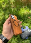 İphone 14 Pro Magsafe Leather Stantlı Telefon Kılıfı