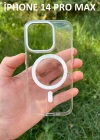 İphone 14 Pro Max Hybrid Magsafe Animasyonlu Sararmaz Kılıf