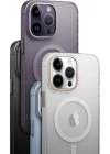 iPhone 14 Pro Max Kılıf Magsafe Şarj Özellikli Buzlu Sert Kılıf