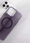iPhone 14 Pro Max Kılıf Magsafe Şarj Özellikli Buzlu Sert Kılıf