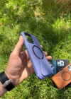 İphone 14 Pro Max Magsafe Leather Stantlı Telefon Kılıfı