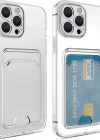 İphone 14 Pro Max Şeffaf Kartlıklı Telefon Kılıfı-Kılıf
