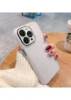 İphone 14 Pro Uyumlu Sert Silikon Metal Kamera Çerçeveli Kılıf