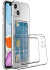 İphone 14 Şeffaf Kartlıklı Telefon Kılıfı-Kılıf