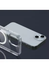 İphone 15 Magsafe Sert Şeffaf Telefon Kılıfı
