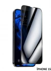 İphone 15 Pro Anti Statik Tam Kaplayan Hayalet Kırılmaz Cam