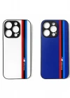 İphone 15 Pro ile Uyumlu Desenli Cam Telefon Kılıfı