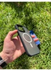 İphone 15 Pro MagSafe Uyumlu Mat Krom Telefon Kılıfı