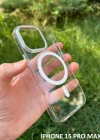 İphone 15 Pro Max Hybrid Magsafe Animasyonlu Sararmaz Kılıf