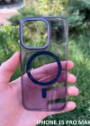 İphone 15 Pro Max Hybrid Magsafe Animasyonlu Sararmaz Kılıf