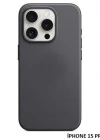 iPhone 15 Pro Max için MagSafe özellikli Mikro Dokuma Kılıf