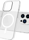 İphone 15 Pro Max Magsafe Sert Şeffaf Telefon Kılıfı
