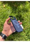İphone 15 Pro Max MagSafe Uyumlu Mat Krom Telefon Kılıfı