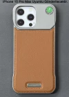 iPhone 15 Pro Max Parfümlü Koku Hazneli MagSafe Uyumlu Deri Kılıf