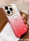İphone 15 Pro Max Pixel Sert Magsafe Uyumlu Telefon Kılıfı