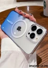 İphone 15 Pro Max Pixel Sert Magsafe Uyumlu Telefon Kılıfı
