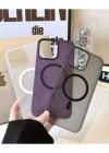 İphone 15 Pro Max Tuna Buzlu Sert İnce Magsafe Telefon Kılıfı