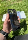 İphone 15 Pro Max Uyumlu Parlak Premium Renkli Cam Telefon Kılıfı