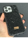 İphone 15 Pro Max Uyumlu Sw İnce Taşlı Elmas Işıltılı Telefon Kılıfı