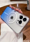 İphone 15 Pro Pixel Sert Magsafe Uyumlu Telefon Kılıfı