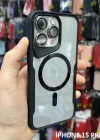 İphone 15 Pro T-Max MagSafe Uyumlu Siyah Silikon Kılıf