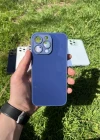 İphone 15 Pro Uyumlu Parlak Premium Renkli Cam Telefon Kılıfı