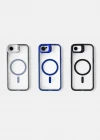 iPhone 16 E Uyumlu Kılıf Klon Stantlı + Lens Korumalı MagSafe Telefon Kılıfı